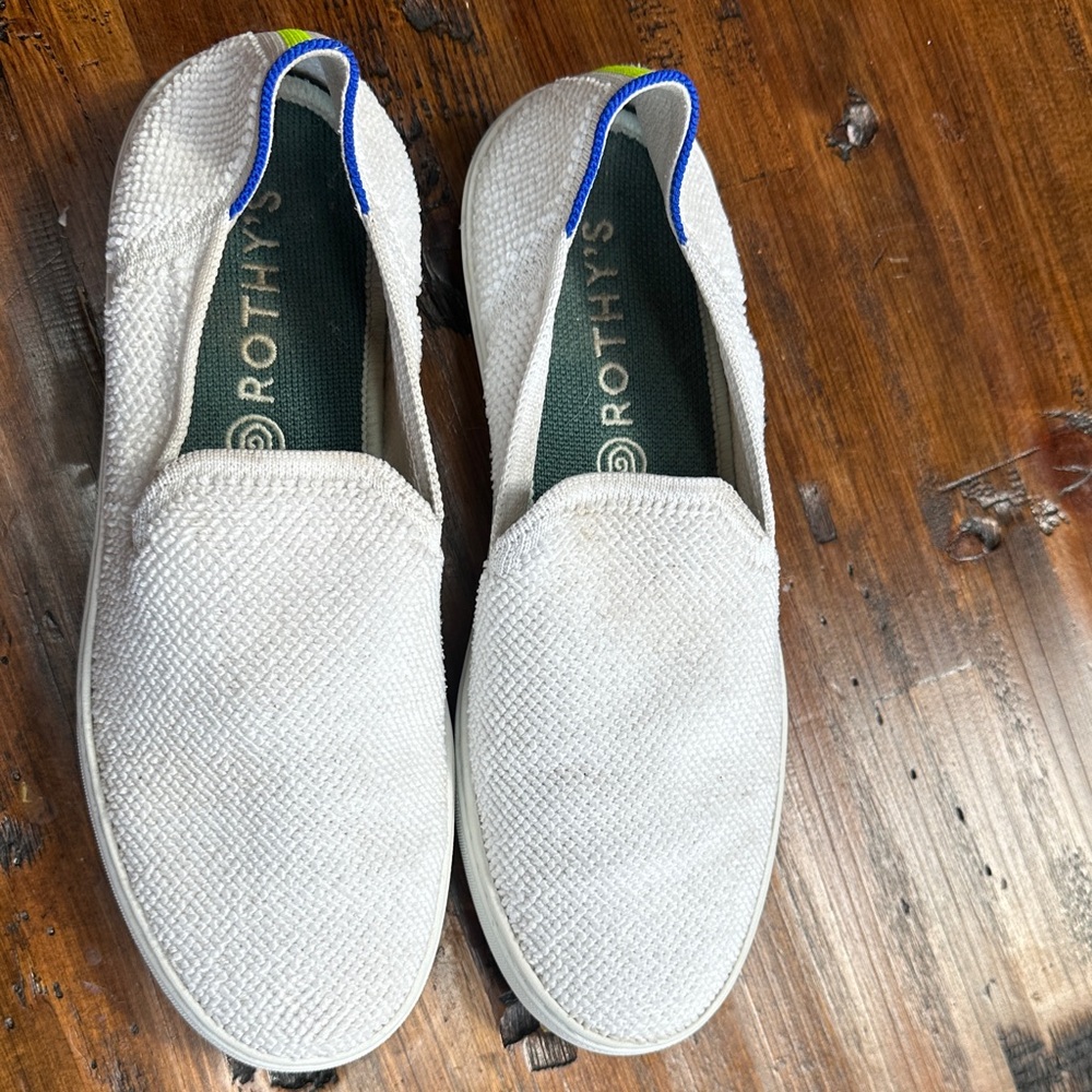 Rothy's White Loafers Slip-On Shoes